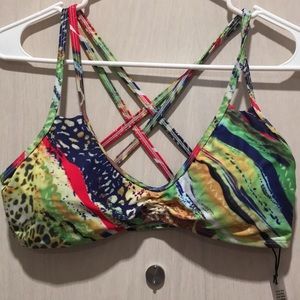 Love the journey Multicolored bathing suit top